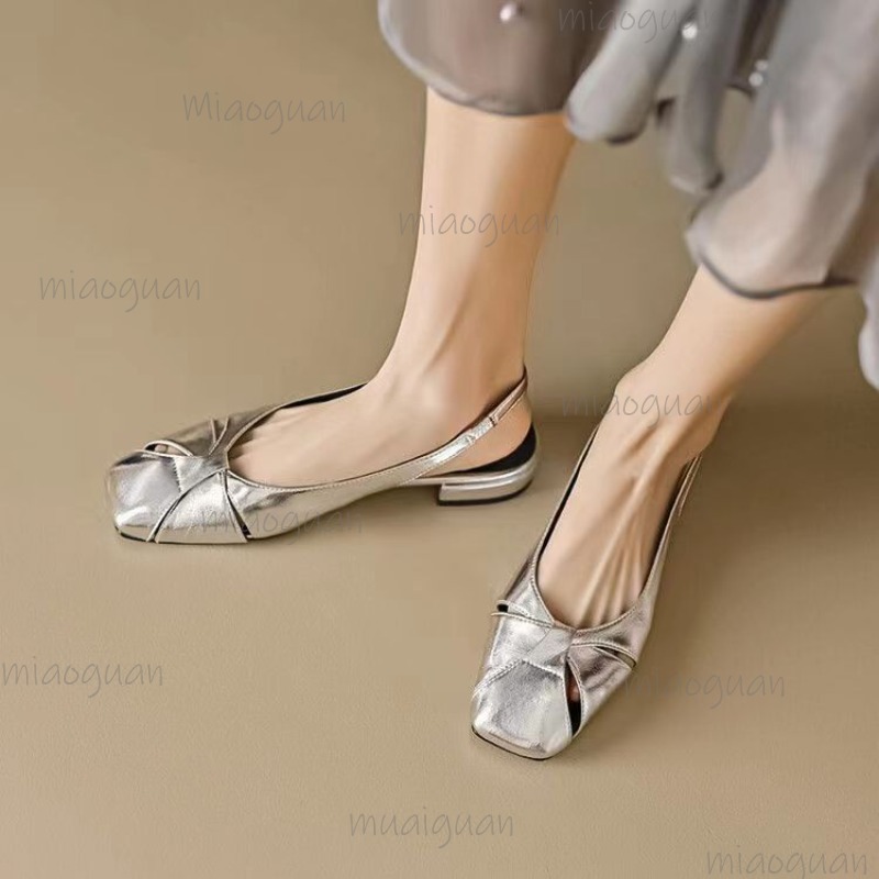 Cover Toe Low Heel Pumps Women - đánh giá và giá Casual Sandal Leather