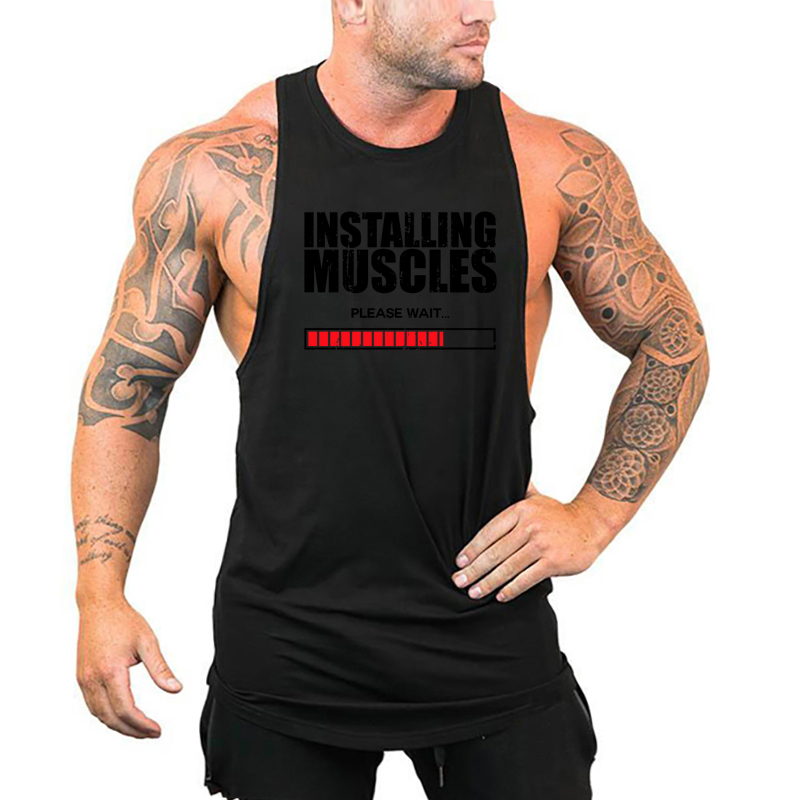 Installing Muscles Please Wait - đánh giá và giá Tank Top Muscle