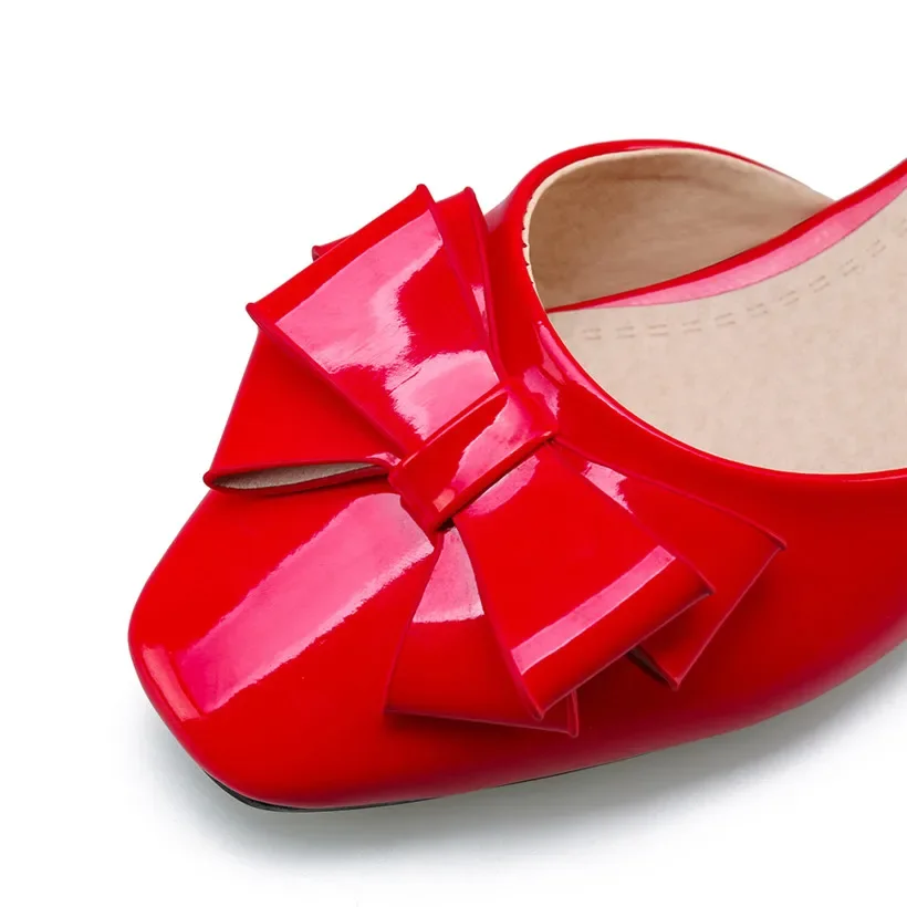 Big Size Women Bowtie Pumps Ro - đánh giá và giá Casual Sandal Leather
