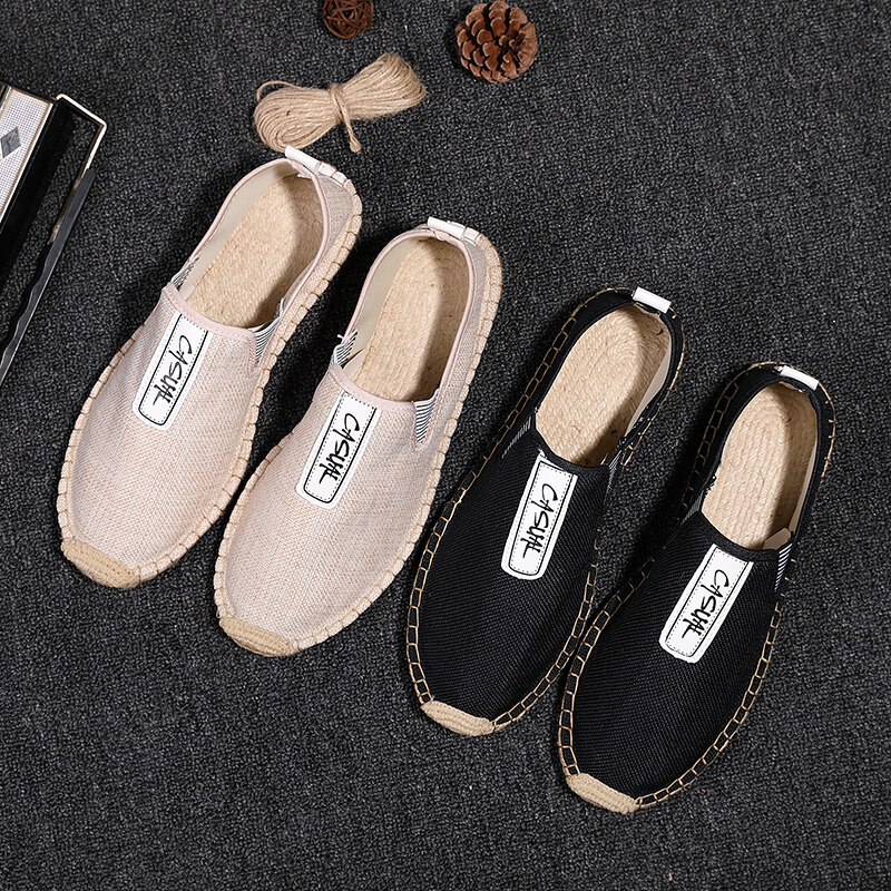 Linen Male Casual Shoes Loafer - đánh giá và giá Espadrille Slip On